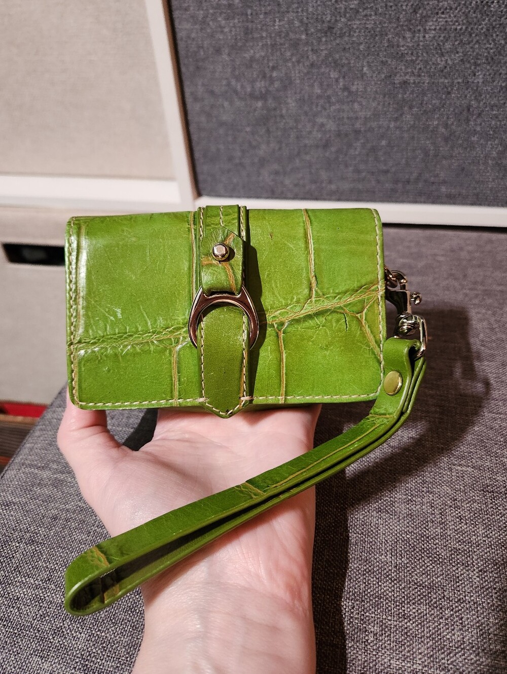 Dooney And Bourke Croc Embossed Wristlet